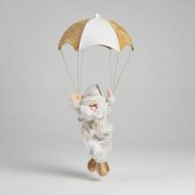 TendenciaAdorno Navideño Colgante Muñeco Papá Noel Santa ParacaídasCalidad premium - Dorado - Ver 5