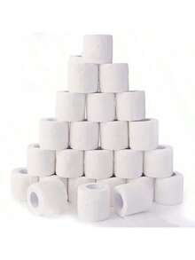1/6/12 Rolls White Elastic Self-Adhesive Bandage, Breathable Soft Non-Woven Self-Adhesive Bandage - White - View 2