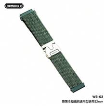 REMAX Parachute Buckle Nylon Braided Elastic Strap, Universal Fit, Suitable For Apple Watch 22mm WB-03
