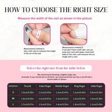 Mnails 10 PCS Handmade Duckbill Press-On Nails | Coquette Y2K Vibrant Pink-White Acrylic Nails, 3D Resin Flowers, Gold Butterfly & Sparkling Rhinestone Edgy Art (Tool Kit Included) - Nhiều màu - Xem 5