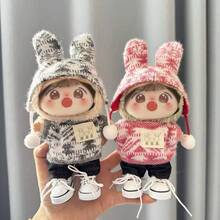 1pc Clothing Only] Keychain Clothing Hanger, Jacquard Knit Two Pieces Set For Party - Multicolor - View 1