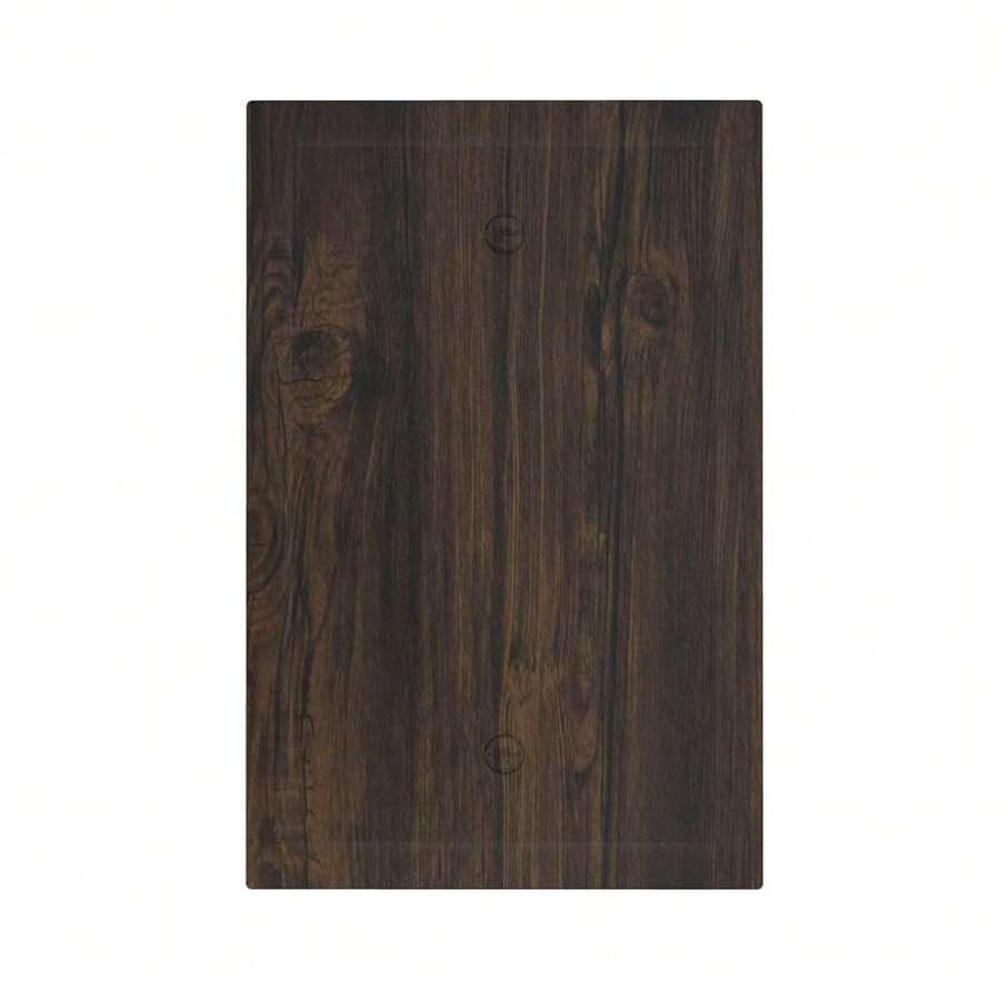 Light Switch Cover Dark Brown Wood Texture Rustic Plank Wall Plate Cover 1 Gang Blank No Device Decorative Outlet Covers Electrical Switchplate For Cabin Bedroom Decor - 深棕色木紋鄉村木板 - 查看 1