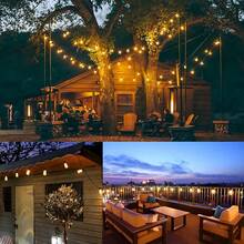 TendenciaGuirnalda De Luces Led Exterior 10metros 10 Focos AmarilloCalidad premium - Amarillo - Ver 5