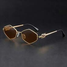 1 Pair Stylish Cone-Shaped High-End Metal Frame Oval Retro Korean Fashion Glasses - Multicolor - View 11