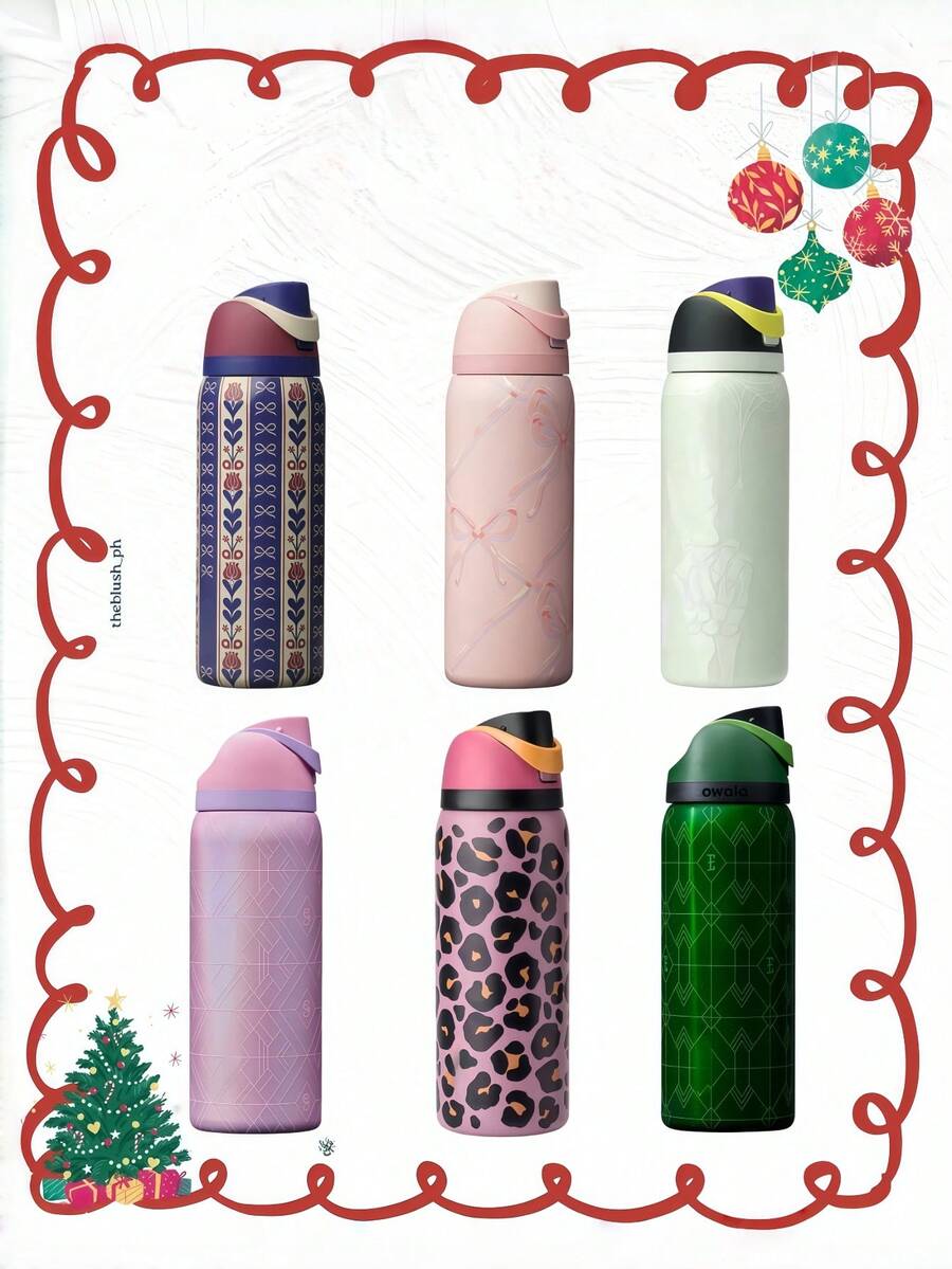 NEW Original OwaIa Limited Edition Vacuum Insulated Stainless Steel Water Bottle, 24 Oz/32 Oz Limited Edition, Available In Multiple Colors, Hot And Cold Water, Leak-Proof Sports Water Bottle With Locking Lid, Designed For Drinkers, Suitable For Fitness, Running, School, Halloween, Thanksgiving, Christmas And Other Occasions, And Also A Perfect Gift For Her. - 32盎司 - 查看 1