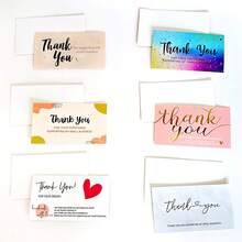 Six Different Designs, Each With 200 Cards Available, Are Perfect For Online Retailers, Business Supplies Stores, And Local Shops – Exclusive Thank-You Cards For Businesses. - 200 hình ảnh laser màu - Xem 8