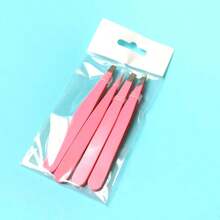 Fadvan 4pcs Stainless Steel Tweezers Set, Professional Precision Tweezers For Eyelash Extension, Eyebrow, Blackhead Removal - Multicolor - View 12