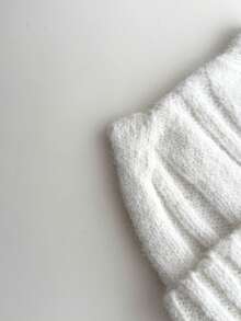 1pc Large-Fit Cat Ear Beanie, Cute Knitted Hat With Cat Ears, Thick & Warm For Autumn/Winter, Suitable For Large Head Circumference