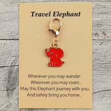 Bộ 5 móc khóa hình voi, gồm 1 chiếc/5 chiếc, có các màu trắng: xanh dương, hồng, tím, đỏ. Thiết kế dễ thương và mềm mại, kèm theo thẻ có chữ viết đồng nhất. Hình voi trên móc khóa phù hợp với những người yêu thích du lịch và tìm kiếm sự bầu bạn, có thể dùng làm móc khóa hoặc trang trí túi xách, cũng thích hợp làm quà tặng cho những người thường xuyên đi du lịch, truyền tải ý nghĩa "Luôn đồng hành trên hành trình" với hình dáng chú voi đáng yêu. - Nhiều màu - Xem 6