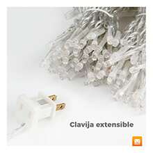 TendenciaSerie Cortina Guirnalda Cascada Luces Led Navideñas Rgb 3mCalidad premium - 1 - Ver 10