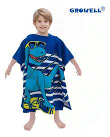 TendenciaToalla De Baño Infantil De Microfibra Dinosaurio 60cm*120cm Azul Toalla De PlayaCalidad premium - Azul - Ver 11