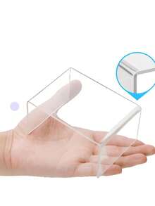 1/2 套透明亚克力展示架，纸杯蛋糕甜点收藏化妆品展示架，透明亚克力厨房浴室客厅收纳架，桌面装饰架 - 透明 - 查看 2