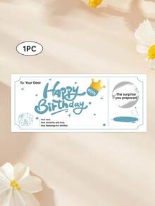 1/3pcs Personalised Birthday Scratch To Reveal Voucher, Special Birthday Surprise Scratch Card, 30th, 40th, 50th, 60th,70th,80th Birthday Gift,Customizable Scratch Card / Pregnancy Announcement / Marriage Announcement / Marriage Proposal - Multicolor - View 57