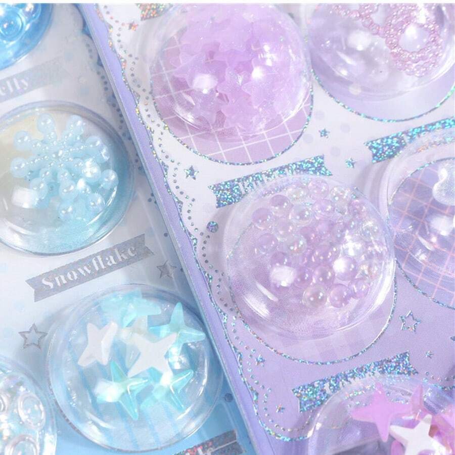 创意胶囊摇摇贴纸，学生计划本装饰贴纸