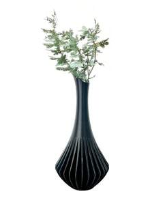 TendenciaFlorero Escultura Minimalista Moderno Acabados Mate 23 CmCalidad premium - Negro - Ver 5