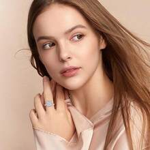 3/4.5CT Radiant Cut Moissanite Synthetic Ring | VVS1 Clarity & Hypoallergenic |For Women Birthday,Wedding, Engagement, Anniversary Gift | -Friendly Jewelry  Casual Elegant Travel - 3克拉黃金 - 查看 8