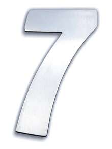 TendenciaNúmeros Residenciales Arial 12cm Ultra Light Stainless Steel de primera calidad - 5 - cinco - Ver 12
