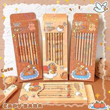 12pcs/30pcs Capybara Themed Pencils With Erasers, Great For Artists And Students, Featuring Adorable Capybara Illustrations, Suitable For Back To School, Student Supplies, Holiday Gifts - Multicolor - View 6