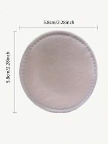 100pcs Round Facial Makeup Remover Pads, Double-Sided Disposable Cleansing Pads, Suitable For Face Washing And Skincare, 3-Ply Thickened Double-Sided Makeup Remover Pads, Soft And Skin-Friendly, Can Also Remove Nail Polish, Disposable Round Facial Cleansing Makeup Remover Pads, Travel Friendly - White - View 7