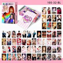 Kpop BLACK PIN Deadline专辑60张全息小卡套装，包含闪亮卡片、高品质照片卡、收藏卡、粉丝周边商品、小礼物 - 彩色 - 查看 9