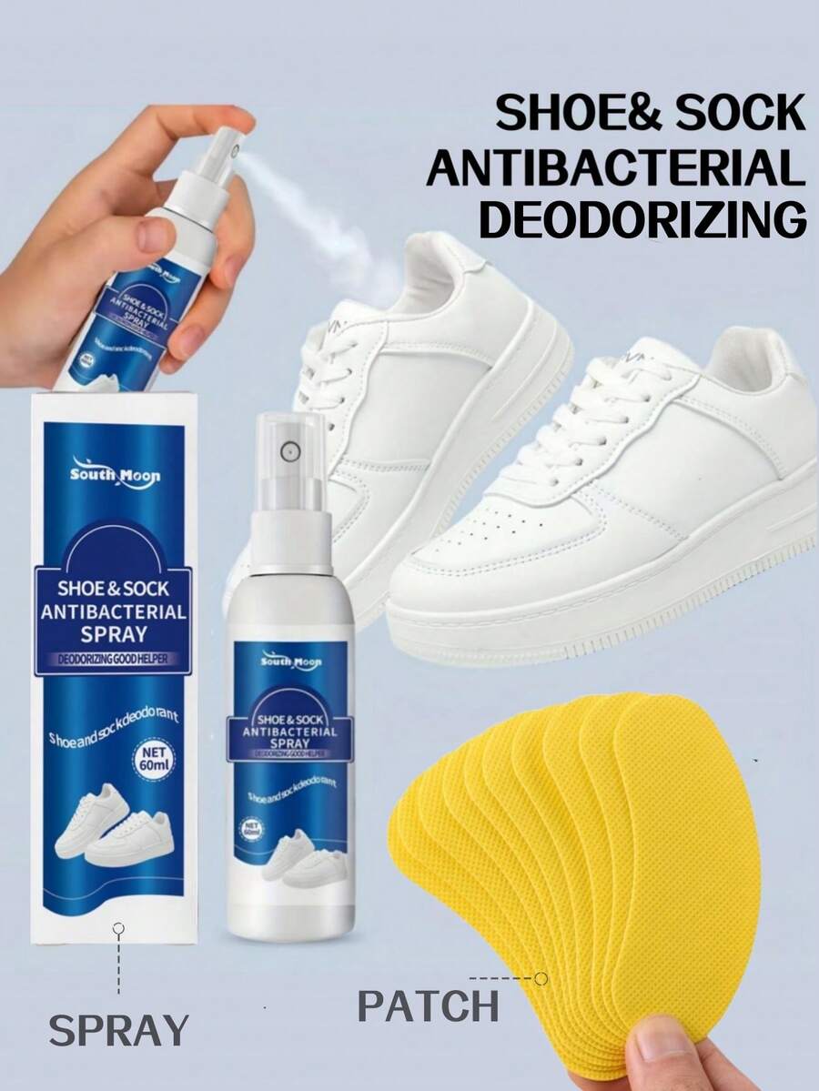 1/2/3件套清新空气除臭喷雾，60毫升，专为鞋袜设计，天然无刺激，清新洁净，适用于脚部、袜子、运动鞋、高跟鞋、皮鞋、鞋柜、衣柜、家居等多种场合，是舞蹈、办公、派对、父亲节、母亲节、朋友、情侣、家人、老师、同事的理想礼物。 - 鞋襪除臭 - 查看 1