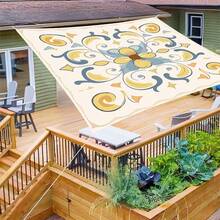 1 pieza Tela de sombrilla digital 2D con estampado, disponible en 5 estilos diferentes, con características como diseño de estampado impreso, a prueba de viento, desmontable, ligero, semioscurecedor, antipolvo - Multicolor - Ver 10