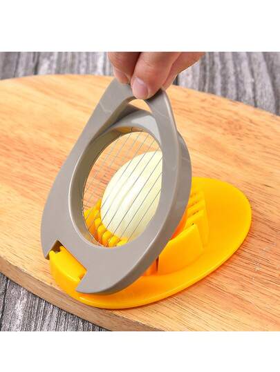 1 pieza Cortador de huevos desmontable de acero inoxidable de estilo conveniente y eficiente, con textura minimalista, ahorra trabajo y es fácil de mantener para preparar ensaladas, cortar huevos en conserva o hacer el desayuno, un regalo ideal para el Día de la Madre en la cocina
