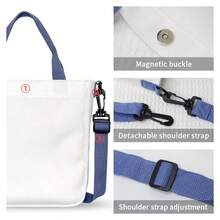 Foldable Reusable Grocery Shopping Bag, Polyester Material, Suitable For Travel And Commuting, Washable, Casual Style, Daily Carry, Joke Design, Sturdy Handle Structure, Small Canvas Bag, Small Pouch, Women Handbag, Student Bag - Multicolor - View 9