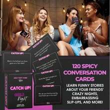Catch Up! Game Night 18+ Parsq25091044545874241ty Game | Spicy Thought Provoking Conversation Starters For Fun Game Nights, Bachelorette And Birthday Party Board Games, Games - Màu tím - Xem 2