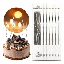 Tendencia48 Velas Plateadas Curvas Pastelera Pastel Feliz CumpleañosCalidad premium - 1 - Ver 9