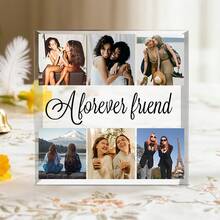 1件定制亚克力照片展示架，3D立体纪念桌面摆件，节日工艺装饰，家居办公装饰，感谢礼品，无需电源，适用于派对和活动，个性化装饰，节日礼物，圣诞礼物，圣诞节，感恩节，周年纪念日，生日 - 彩色 - 查看 29