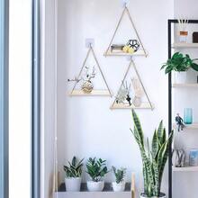2 chiếc giá treo tường đơn giản bằng dây thừng, kệ gỗ treo tường, giá trưng bày gắn tường phòng khách, phòng ngủ, giá treo tường kiểu nhà nông thôn, thích hợp làm kệ đựng đồ trong nhà tắm, hành lang, quà tặng sinh nhật và tốt nghiệp. - Nhiều màu - Xem 8