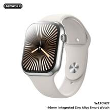 REMAX WATCH27 Đồng hồ thông minh đa chức năng bằng hợp kim kẽm theo dõi sức khỏe, điều khiển cuộc gọi Bluetooth, NFC - Bạc mờ - Xem 2