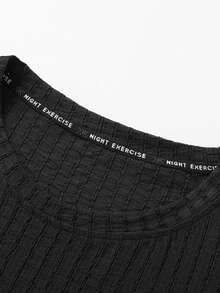 2pcs Men Summer Textured Grid Knit Sleeveless Tank Top And Shorts Set, Soft & Comfortable, Casual Sportswear Suitable For Daily Wear, Workout, Leisure Gathering - Black - View 5