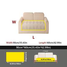 1件装全新雪尼尔提花沙发垫，可水洗现代风格沙发套，宠物友好，可机洗，防宠物抓挠，防刮擦防污渍，沙发家具保护套座垫 - 綠色 - 查看 17