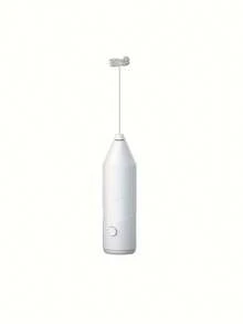 1pc Electric Milk Frother, Handheld Wireless Battery-Operated Milk Foam Maker, For Hot/Iced Coffee Latte Cappuccino Hot Chocolate, Home Baking & Kitchen Tool, Quick Easy Convenient, Perfect Birthday Gift For Her Bestie (No Batteries Included) - White - View 13
