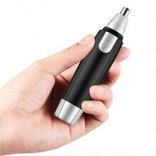 Painless Ear And Nose Hair Trimmer, Electric Nose Hair Shaver, Battery Powered Nose Hair Cleaner With Electric Haircut, Designed For Men And Women, No Batteries Required - Made Of Sturdy Plastic With A Modern Look. - 黑色 - 查看 2