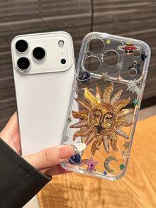 1pc "Sun" Design Shockproof Full Coverage Anti-Slip Soft Phone Case - Compatible With IPhone 17/17 Air/17 Pro/17 Pro Max/16/11/16 Pro/16 Plus/16 Pro Max/16e/15 Pro Max/13/14/12/XS/XR/7G/8P, Compatible With Samsung Galaxy S25/S25 PLUS/S25 Ultra/A16/A36/A26/A56/A50/A12/A32/A52/A17/A07/, 6A/7A/8A/9A/9 Pro X/10/10 Pro/10 Pro XL And Other Models - Multicolor - View 4