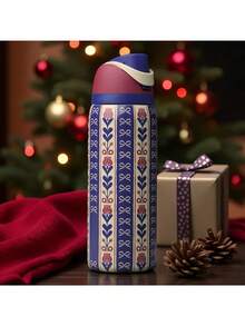 NEW Original OwaIa Limited Edition Vacuum Insulated Stainless Steel Water Bottle, 24 Oz/32 Oz Limited Edition, Available In Multiple Colors, Hot And Cold Water, Leak-Proof Sports Water Bottle With Locking Lid, Designed For Drinkers, Suitable For Fitness, Running, School, Halloween, Thanksgiving, Christmas And Other Occasions, And Also A Perfect Gift For Her. - 24Oz - 查看 24