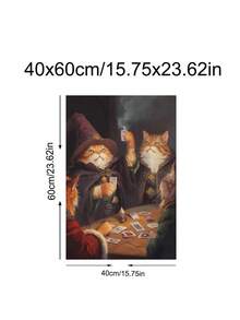 1 Tranh in hình mèo vui nhộn đang chơi đùa, tranh trang trí tường hình mèo phù thủy huyền ảo, tranh game hoặc quà tặng cho người yêu mèo, tranh in hình mặt trời và trăng lưỡi liềm cổ điển, tranh nghệ thuật thập niên 90, quà tặng lễ hội, trang trí phòng ngủ, phòng khách, văn phòng, nhà bếp, tranh nghệ thuật treo tường, trang trí nhà cửa, trang trí phòng, tranh canvas, tranh áp phích, tranh treo tường có khung, khung tùy chọn - Nhiều màu - Xem 19