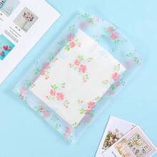 30个透明玫瑰图案礼品袋，可爱印花礼品手提袋，适用于珠宝、情人节、母亲节、婚礼回礼、周年纪念礼物、浪漫求婚、生日礼物、圣诞礼物、新娘送礼会、服装精品店、小型零售店，以及成人、浪漫送礼者、精品店老板、珠宝商。 - 彩色 - 查看 5