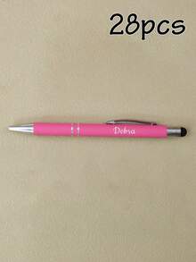 Custom Gel Pens With Name, Personalized Teacher Pens, Customized Ballpoint Pen, Customizable Gifts, Valentine's Day Gifts, Anniversary, Graduation Gifts, Birthday Gifts, Writing Pen, Office Supplies, Daily, Student, School, Friend, Men, Women, Home - Style C - View 9