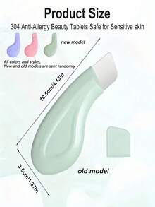 1-2pcs Non-Electric Gentle Facial Pore Cleansing & Blackhead Remover Tool, Helps Smooth & Refine Skin, Practical Makeup Remover Tool Suitable For All Genders, Textured Surface Design, Ergonomic, Durable & Anti-Slip Blackhead Extractor, Deep Cleansing, Multi-Functional Exfoliating Beauty Tool - Multicolor - View 3