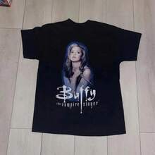 20262026 90s Black Buffy The Vampire Slayer T-Shirt Basic Black Graphic Tee Shirt Graphic Short Sleeve Shirt Unisex Men Women Summer - 黑色 - 查看 9