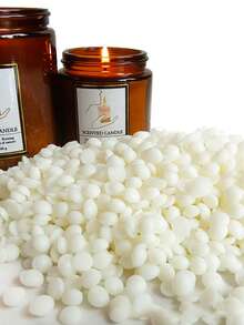 100g~1000g/包天然大豆蜡，用于DIY香薰蜡烛制作，颗粒大豆蜡，家居装饰卧室装饰礼品蜡烛制作原料，燃烧稳定，熔点58°C - 彩色 - 查看 7