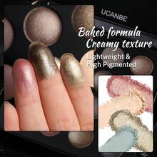 TendenciaUcanbe Paleta De Sombras Horneadas 16 Colores Mate Nude Dorado OscuroCalidad premium - 1 - Ver 5
