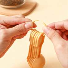 Multifunctional Plastic Measuring Spoon Set, Stackable Segmented Measuring Spoon, Coffee Salt Seasoning Measuring Spoons,Suitable For Baking&Cooking Tools In Kitchens Restaurants - Multicolor - View 9