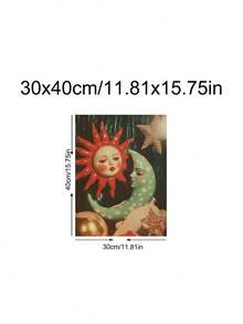 1 Tranh in hình mèo vui nhộn đang chơi đùa, tranh trang trí tường hình mèo phù thủy huyền ảo, tranh game hoặc quà tặng cho người yêu mèo, tranh in hình mặt trời và trăng lưỡi liềm cổ điển, tranh nghệ thuật thập niên 90, quà tặng lễ hội, trang trí phòng ngủ, phòng khách, văn phòng, nhà bếp, tranh nghệ thuật treo tường, trang trí nhà cửa, trang trí phòng, tranh canvas, tranh áp phích, tranh treo tường có khung, khung tùy chọn - Nhiều màu - Xem 12