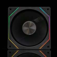 12厘米 ARGB 同步灯效静音散热风扇，适用于电脑机箱，CD纹理设计，带温度控制功能 - CD紋理 黑色反向 - 查看 4