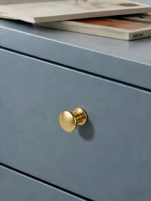 1/2/4pcs Vintage Modern Minimalist Gold Cabinet Handles, Aluminum Alloy Drawer Door Pulls, Cabinet Drawer Handles, Cabinet Door Pulls, Single Hole, Wardrobe Furniture Door Handles, Drawer Wardrobe Furniture Hardware. Vanity Handles, Door Handles, Retro Decor, Pink Room Decor, Gold Handles - Gold - View 11